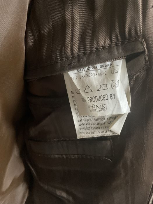 Kurtka męska Ochnik - naturalna skóra, L