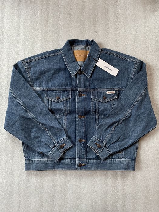 Calvin klein джинсовая куртка (ck denim jacket trucker) c америки M