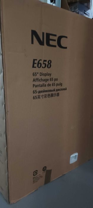 Monitor de Sinalização NEC 65 polegadas - quase novo, na caixa