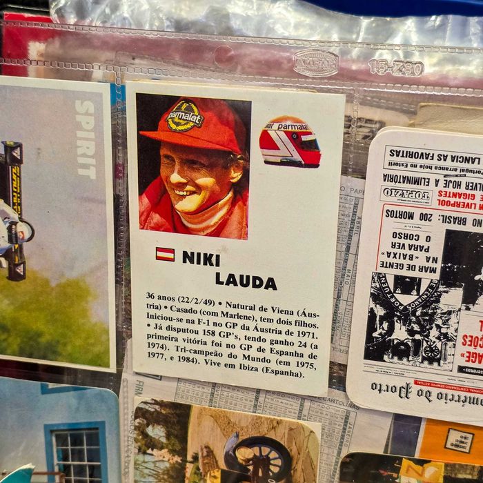 Calendário Bolso Fórmula 1 Impala — Niki Lauda — 1985/1986
