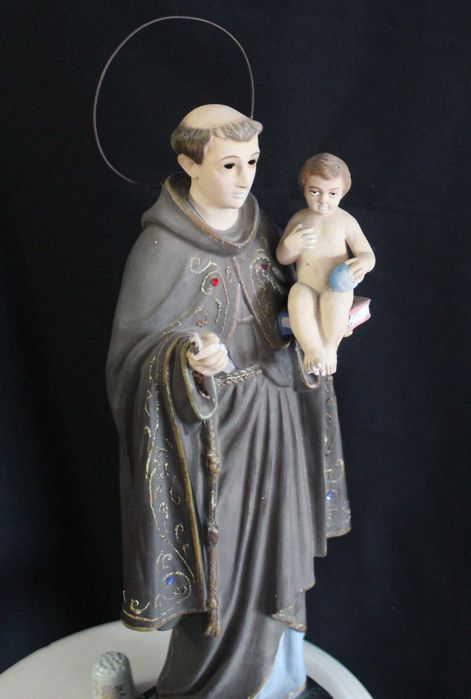 Estatueta vintage dos anos 70 de Santo António