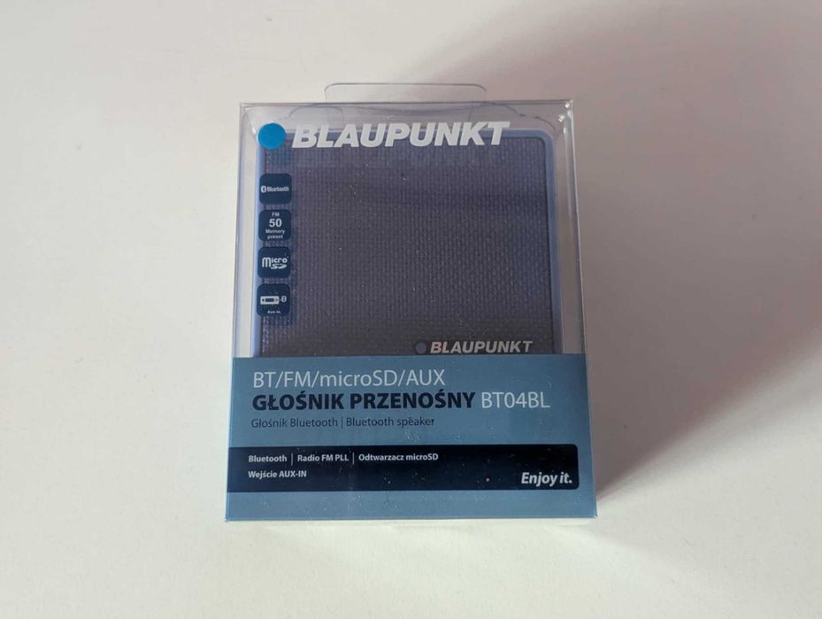 Nowy Głośnik Przenośny BlueBlaupunkt BT03BK