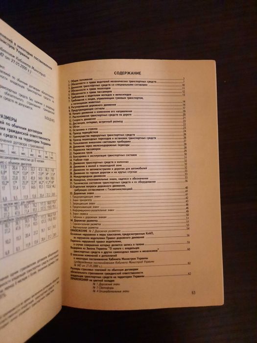 Книга Правила дорожного движения Украины 2005 г