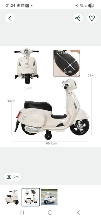 Motorek elektryczny dla dzieci