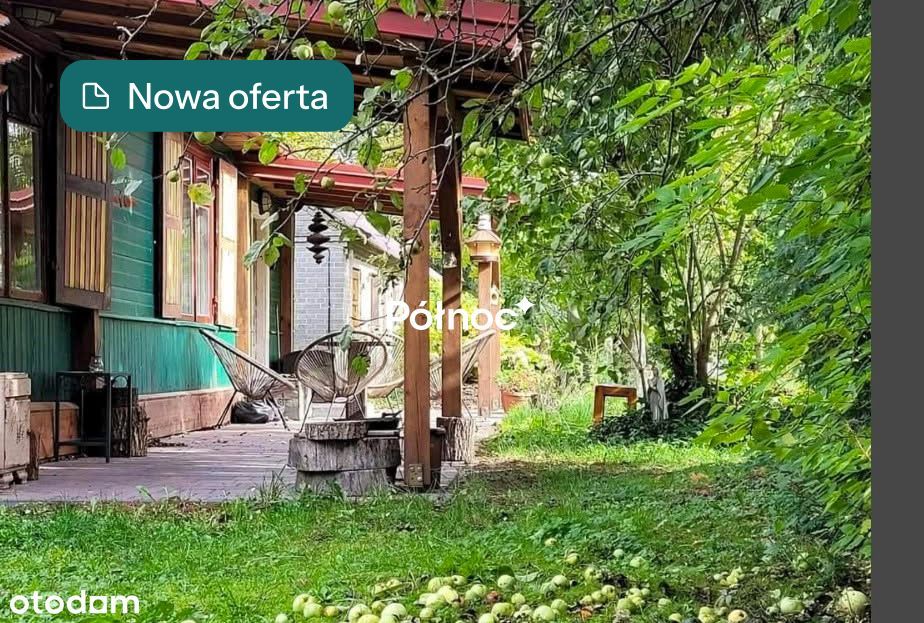 Drewniany dom z sauną w otoczeniu Bugu