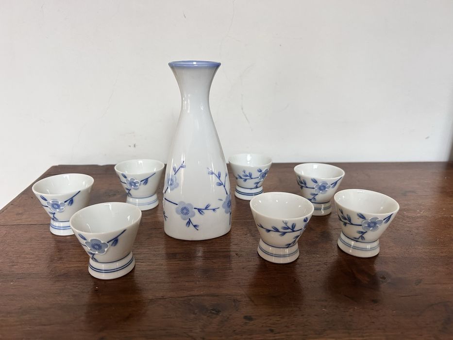 Conjunto para sake em porcelana fina japonesa