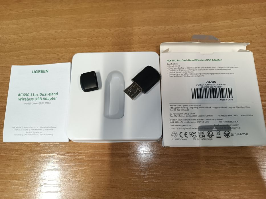 USB-адаптер Wi-Fi UGREEN AC650