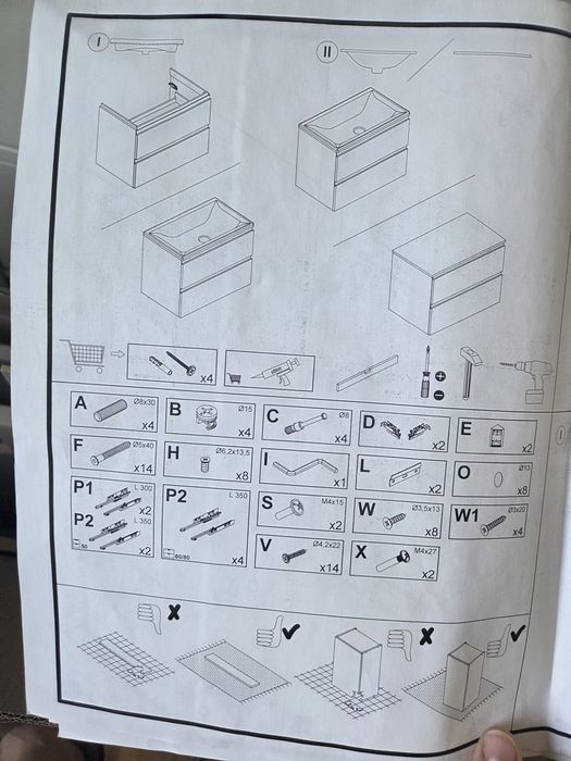 Cersanit Szafka Moduo podblatowa 80 kaszmir