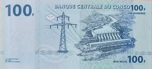 100 francos congoleses (CDF)