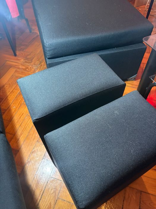 Sofa de sala preto COMO NOVO