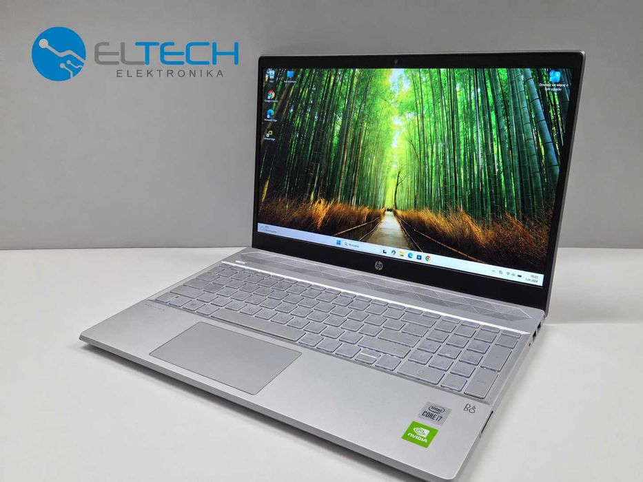 GAMINGOWY HP Pavilion 15-cs i7 1065G7 ram 16GB dysk 512SSD GeForce NVIDIA MX-250 FHD Gwarancja Win-11 Laptop do grania pracy domu biura nauki szkoły