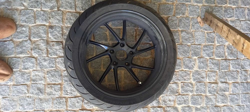 Kit jantes pneus BMW R adaptadores para a GS 1200 guarda lamas carbono