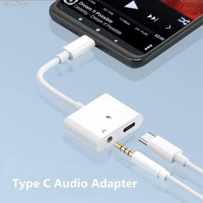 Адаптер Type C => Jack 3.5 + Type C
