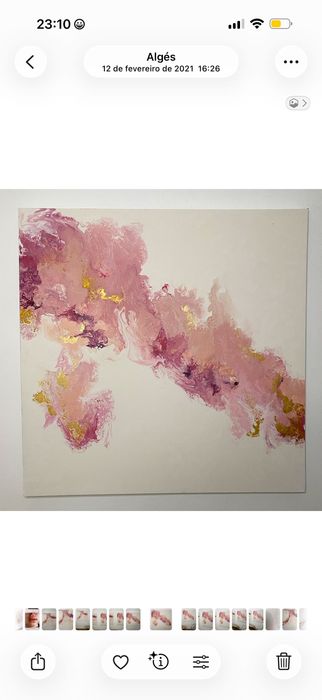 Telas pintadas a mão