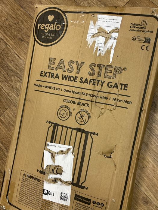 Bramka zabezpieczająca Regalo Easy Step Extra Wide