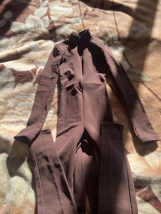 Комбінезон  коричневий на флісі