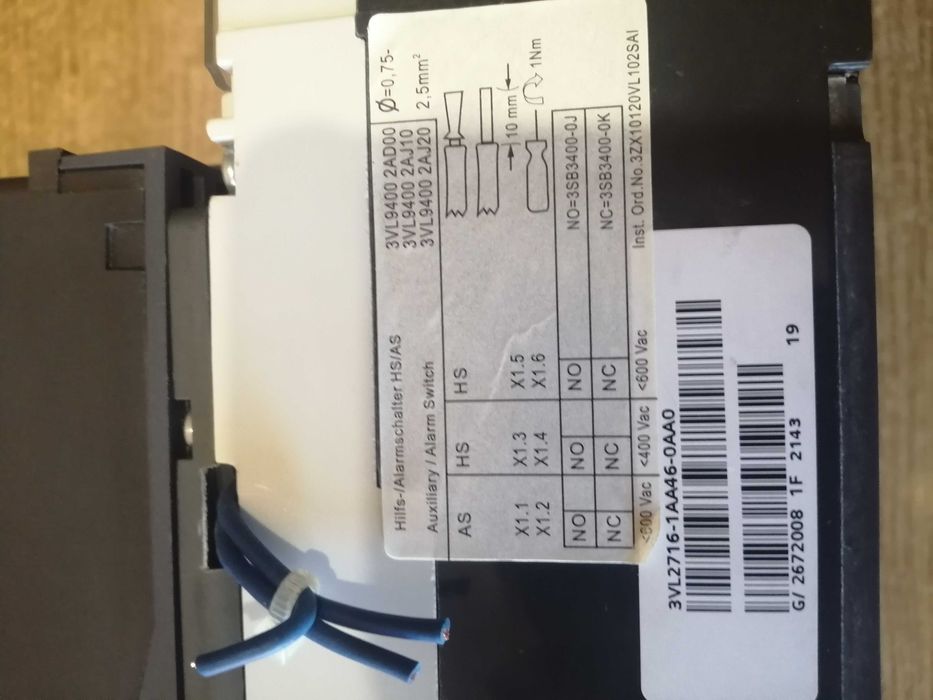 автоматичний вимикач Siemens 3VL9300-3MQ00 FR 160ам. рубильник автомат