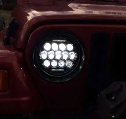 Передние лэд фары Нива ВАЗ 2121, ВАЗ 2101, ГАЗ24, УАЗ. LED много линз