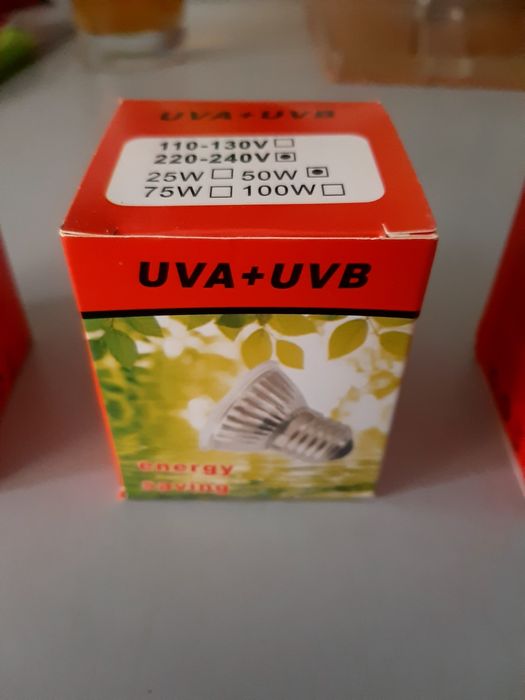 Lâmpadas uva e uvb para terarios.