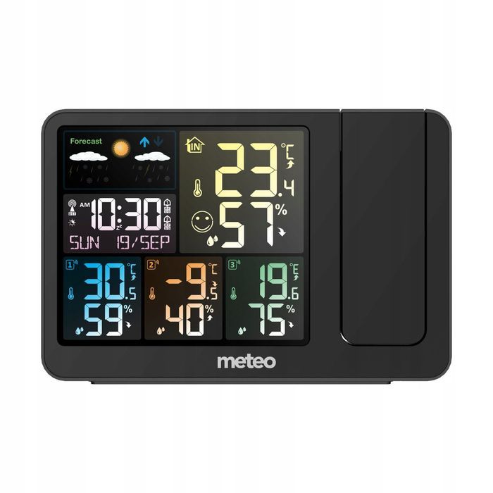 Stacja Pogodowa Z Dcf 3 Czujniki Projektor Laserowy