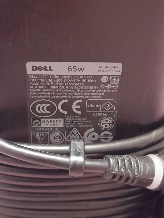Блок живлення DELL HA65NM130 65W 19.5V. Оригінал + шнур живлення.
