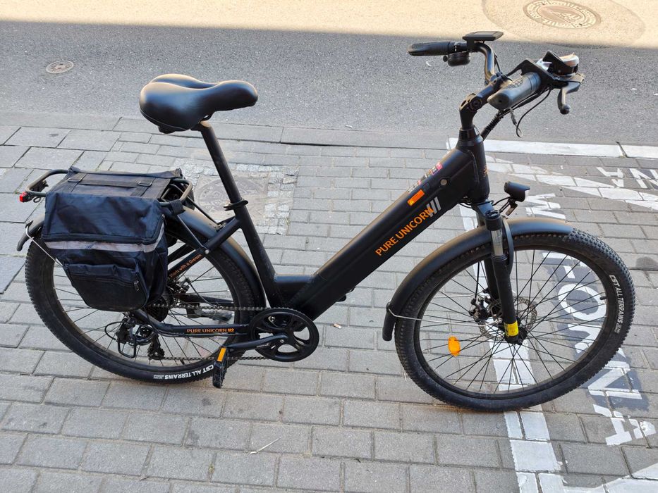 Rower elektryczny miejski uniwersalny PURE UNICORN U2 750W 12.8Ah shimano