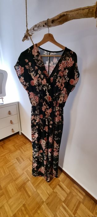 Black Floral Jumpsuit