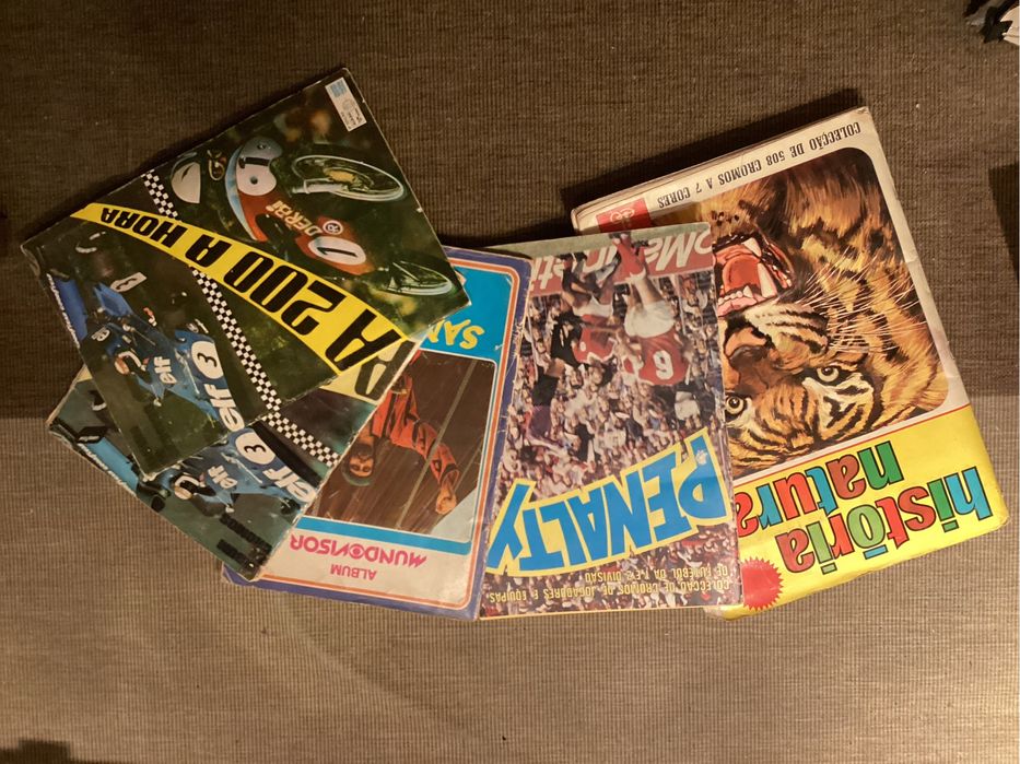 Coleção 15 Cadernetas de cromos + conj. de cromos. Oportunidade rara.