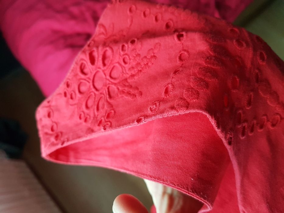 Sukienka KappAhl czerwona bawełna 38