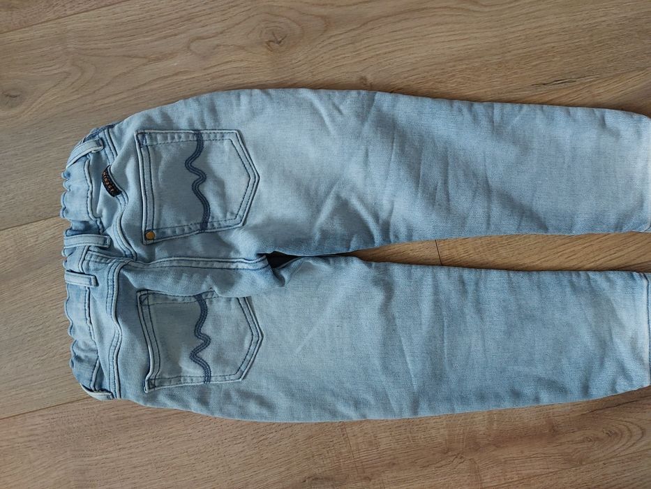 Spornie jeansy chlopiece hm 104