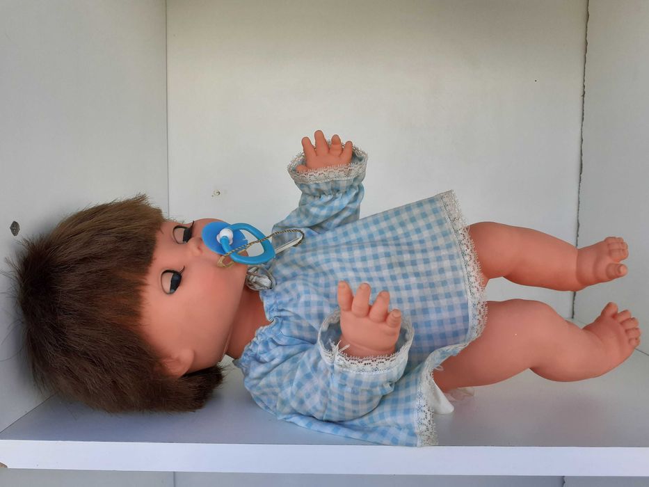 Boneca - Bebé chorão - Com caixa original - Anos 70 - Chupetin