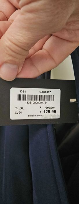 Casaco Suits Inc ( Novo com etiqueta ) Tamanho L  - Azul