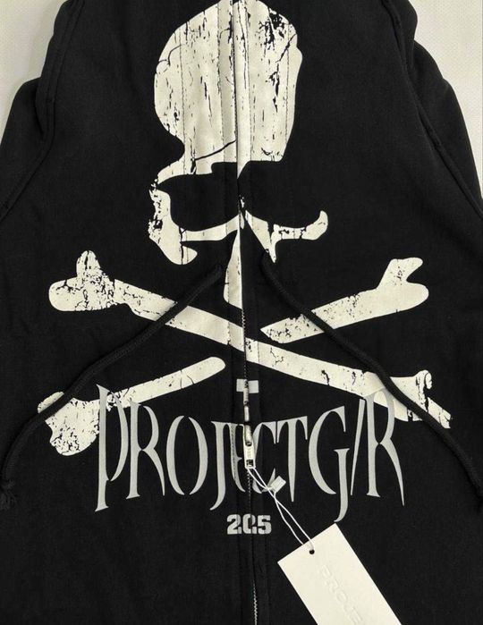 Project Grailz GR Mastermind zip up чорна зіпка зипка фулл худи кофта