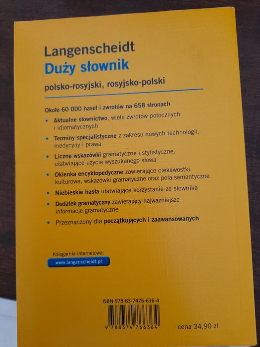 Słownik rosyjsko-polski i polsko-rosyjski Langenscheidt