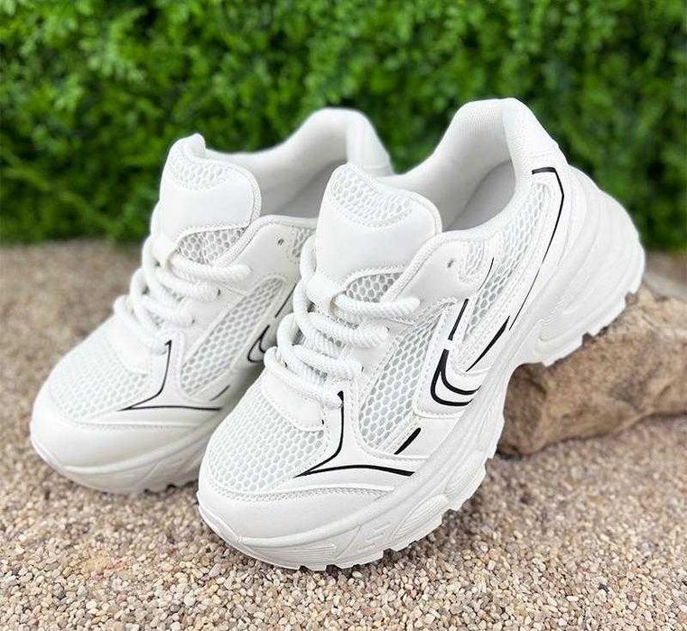 Білі жіночі кросівки в сіточку белые женские кроссовки в сеточку 36-41