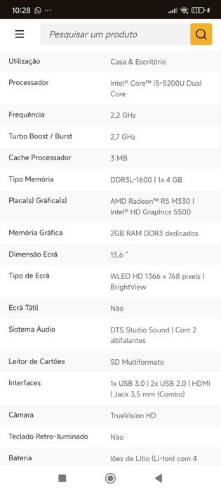 Portatil HP como Novo