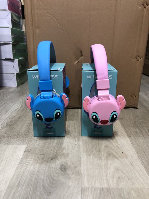 Дитячі бездротові навушники  з мультяшним персонажем "Стич" Bluetooth