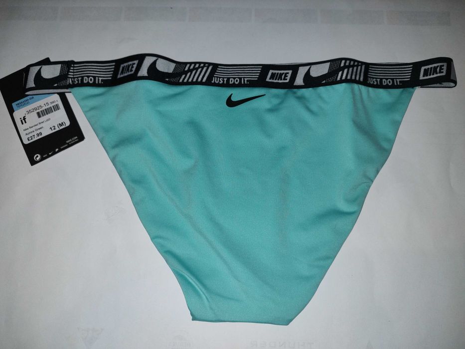 NIKE Majtki bikini damskie turkusowe rozmiar S