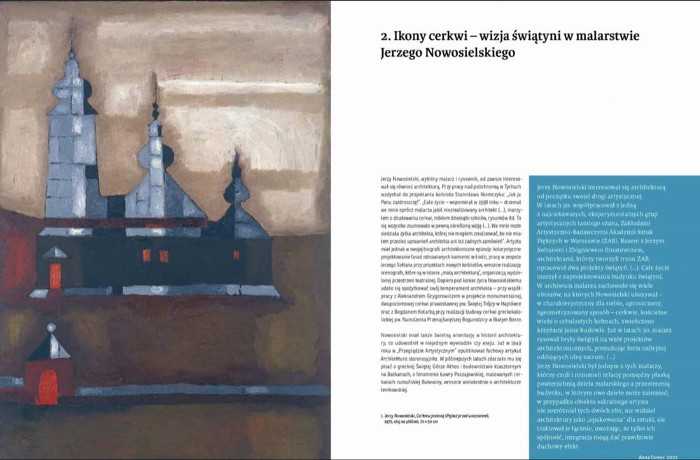 Książka „Nowosielski. Ikony cerkwi i szkice architektoniczne”