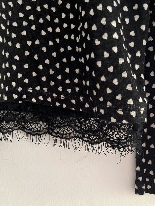 Camisola Springfield Preta Corações Brancos