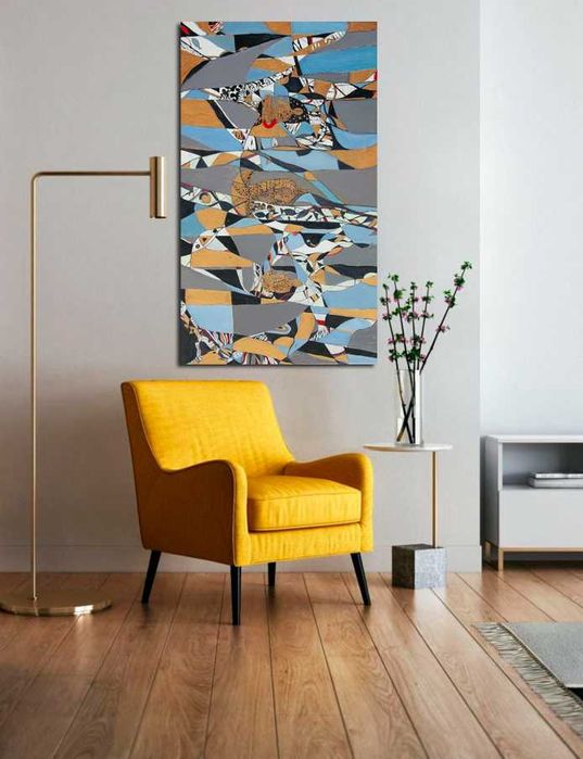 картина fish kiss 120-70см