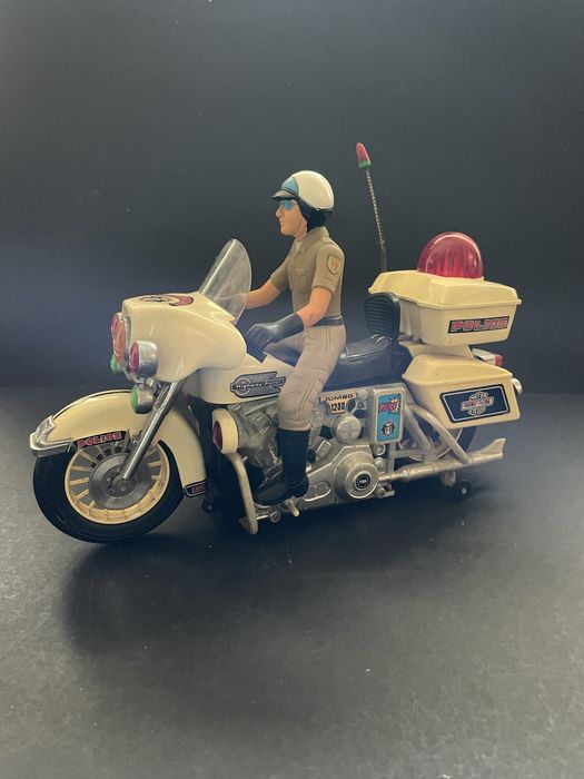 Brinquedo-Motorcycle Police Jumbo Cycle-1984