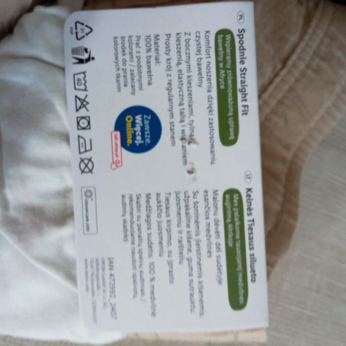 Spodnie męskie rozmiar XL na lato