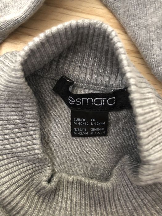 Szara swetrowa sukienka Esmara L