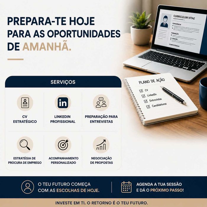 Preparação para Entrevistas | CV | LinkedIn | Estratégias de Procura de Emprego