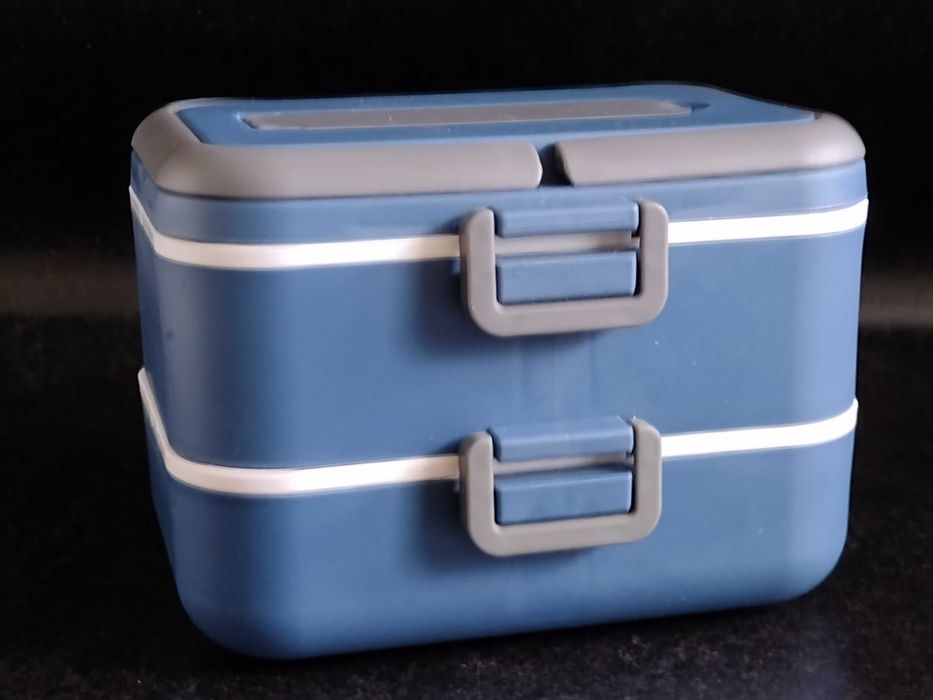 Termiczny Termos na żywność - 3 przegródki łyżka