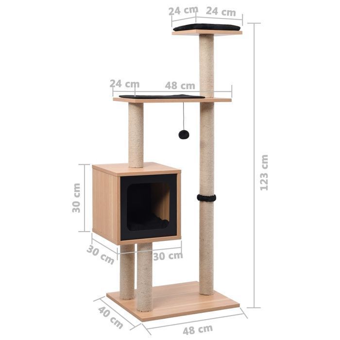 Vidaxl Drapak Dla Kota, Z Sizalową Matą, 123 Cm