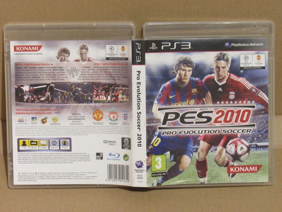 Jogo Playstation 3 PS3 PES 2010 Pro Evolution Soccer