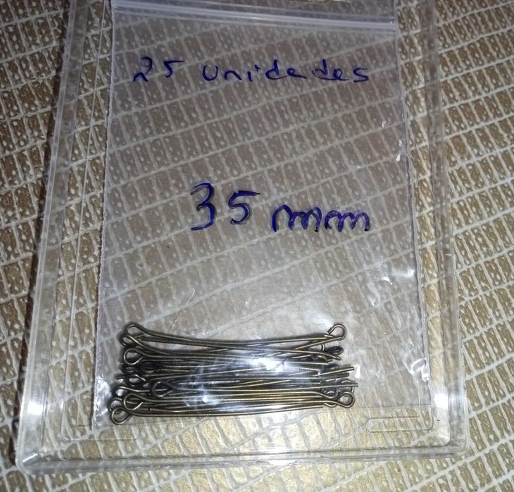50 Agulhas aço inoxidável para joalharia