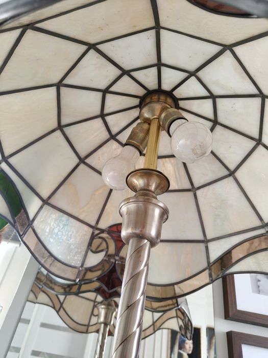 Lampa witrażowa podłogowa